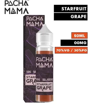 Starfruit Grape Shortfill eLiquid by Pacha Mama 50ml - 00mg / 50ml