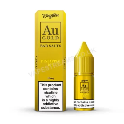 Kingston Au Gold Pineapple Ice Nic Salt E-Liquid - Vapestreams Co