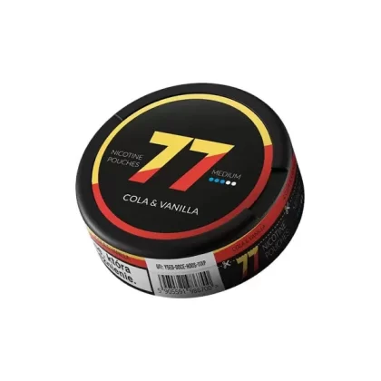 77 Slim Cola & Vanilla Nicotine Pouches - Strength#20mg (6D9BD3)