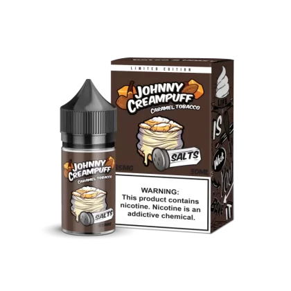 JOHNNY CREAMPUFF SALT – CARAMEL TOBACCO BY TINTED BREW JUICE CO. – 30ML – 35MG/50MG