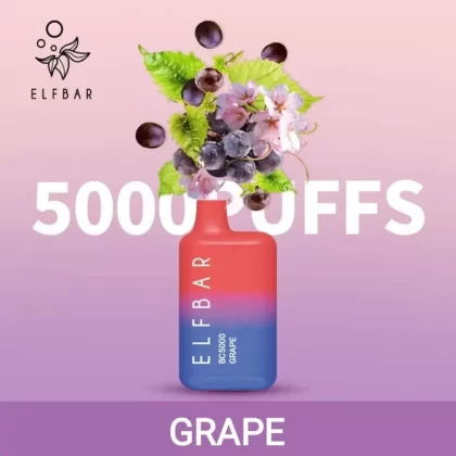 ELF BAR GRAPE BC5000 DISPOSABLE POD - Vapebar Pk