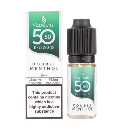 Double Menthol 50/50 E-Liquid by Vapouriz - Vapesuperstore Co