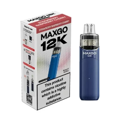 Relx Maxgo 12k Prefilled Pod Kit Strawberry Raspberry Cherry - Nicotine Strength#20mg