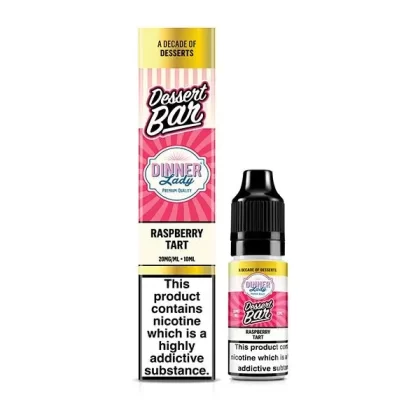 DINNER LADY DESSERT BAR RASPBERRY TART 10ML NIC SALT E-LIQUID