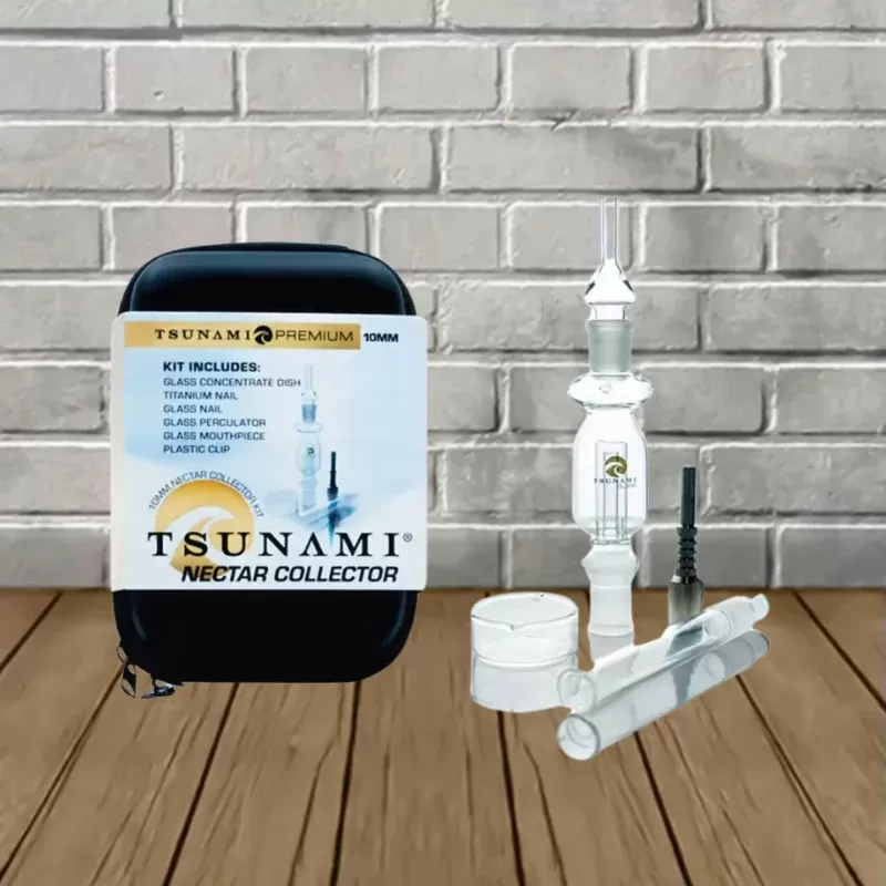 Tsunami Glass Nectar Collector Kit - size#10mm>14mm>18mm (12C39D)