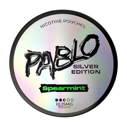 Spearmint Pablo Silver Edition Nicotine Pouches - 10mg - Vape Product