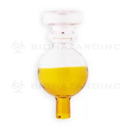 Carb Cap | Two Tone Glass Directional Bubble Carb Cap | Amber & Pink