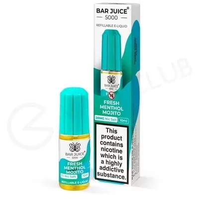 Fresh Menthol Mojito Nic Salt E-Liquid by Bar Juice 5000 - Ecigpremium
