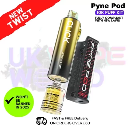 Lemon Lime Pyne Pod 10K Puff Vape Kit