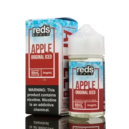 ICED ORIGINAL RED’S APPLE E-JUICE 7 DAZE 60ML – 3MG – 6MG – 12MG - Vape Product, Vape Product