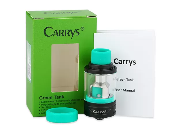 Carrys Green Sub Ohm Tank Atomizer (4ML) - Silver - Image 2