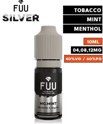 MC Mint eLiquid by FUU Silver - 08mg / 10ml