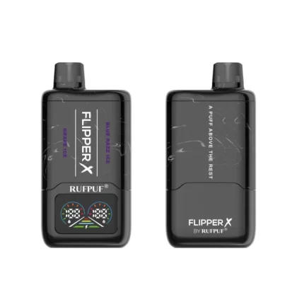 Rufpuf Flipper X Disposable – Grape Ice + Blue razz Ice 40/50mg (20000Puffs) - Vape Product, Vape Product