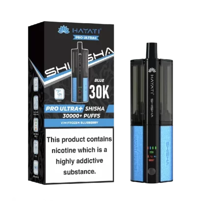 Hayati Pro Ultra Plus Shisha 30000 Prefilled Pod Kit Vim Frozen Blueberry