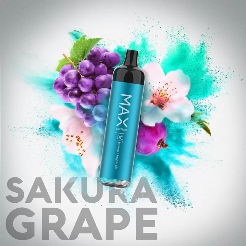 AIR BAR MAX SAKURA GRAPE – 2500PUFF DISPOSABLE 5%