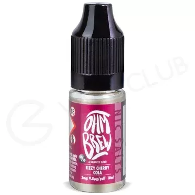 Fizzy Cherry Cola E-liquid by Ohm Brew 50/50 Nic Salts
