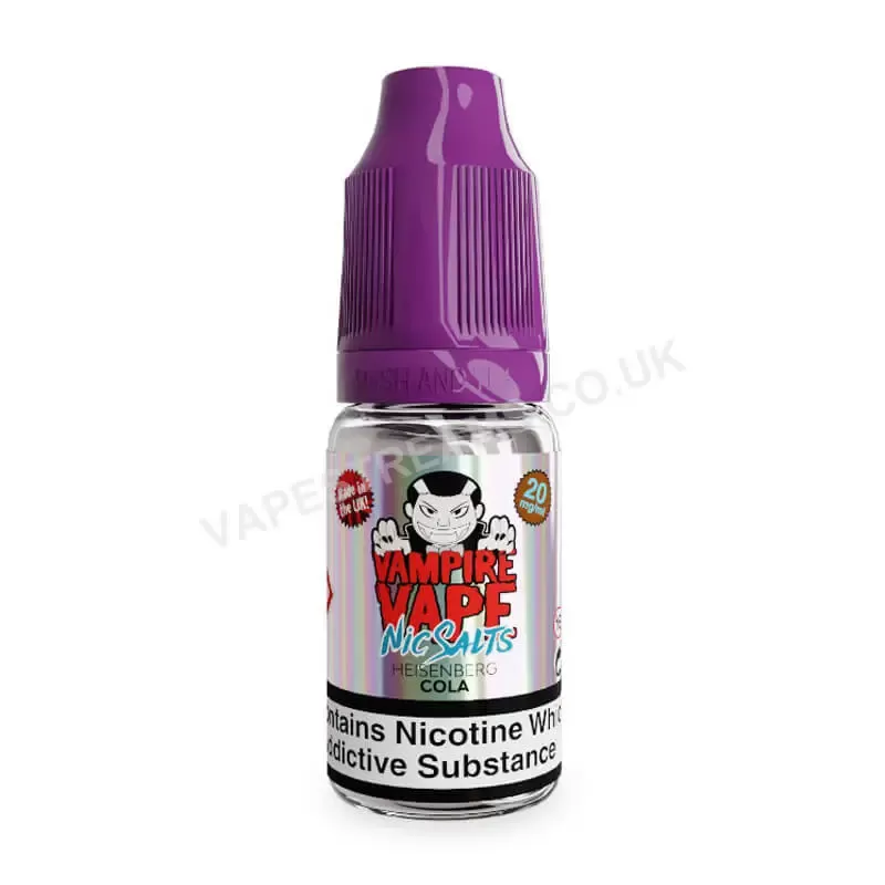 Heisenberg Cola Nic Salt E-Liquid by Vampire Vape - Vapestreams Co