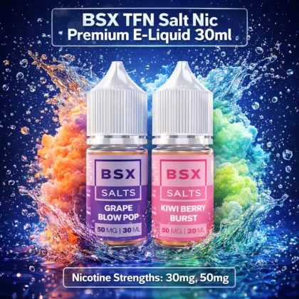 BSX TFN Salt Nic Premium E-Liquid 30ml - Pineapple Mango Chew / 50mg
