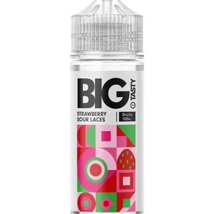 Big Tasty Candy Rush Strawberry Sour Laces E Liquid 120ml - 3mg