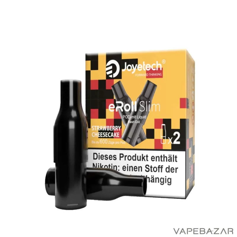 Joyetech eRoll Slim Prefilled Pod – Strawberry Cheesecake (2er Pack) - Image 3