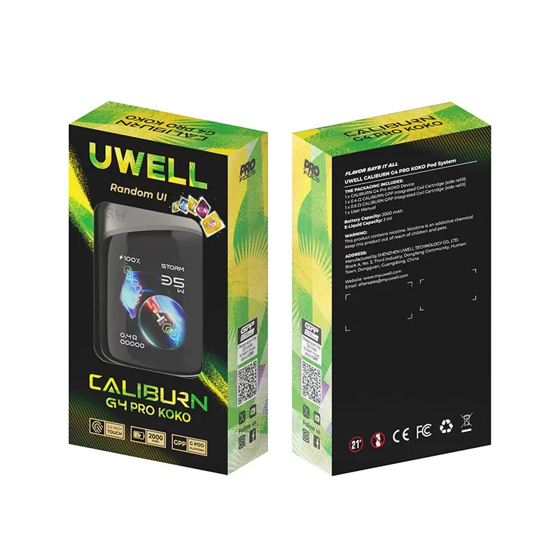 Uwell Caliburn G4 Pro Koko Pod Kit 35W - Cosmic Gray - Image 3