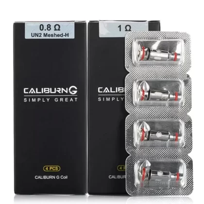Caliburn G/G2 Replacement Coil By Uwell 4 Pack - Resistance#1.2 Ohm>1.0 Ohm>0.8 Ohm (365C20)