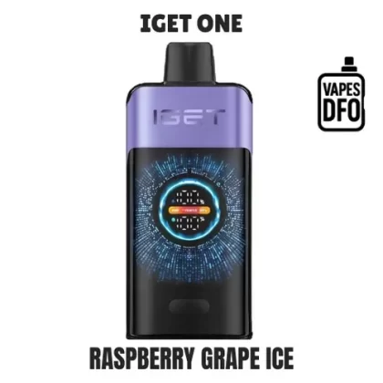 Raspberry Grape Ice – IGET ONE - IGET / Large / Non-rechargeable / Grape / Raspberry