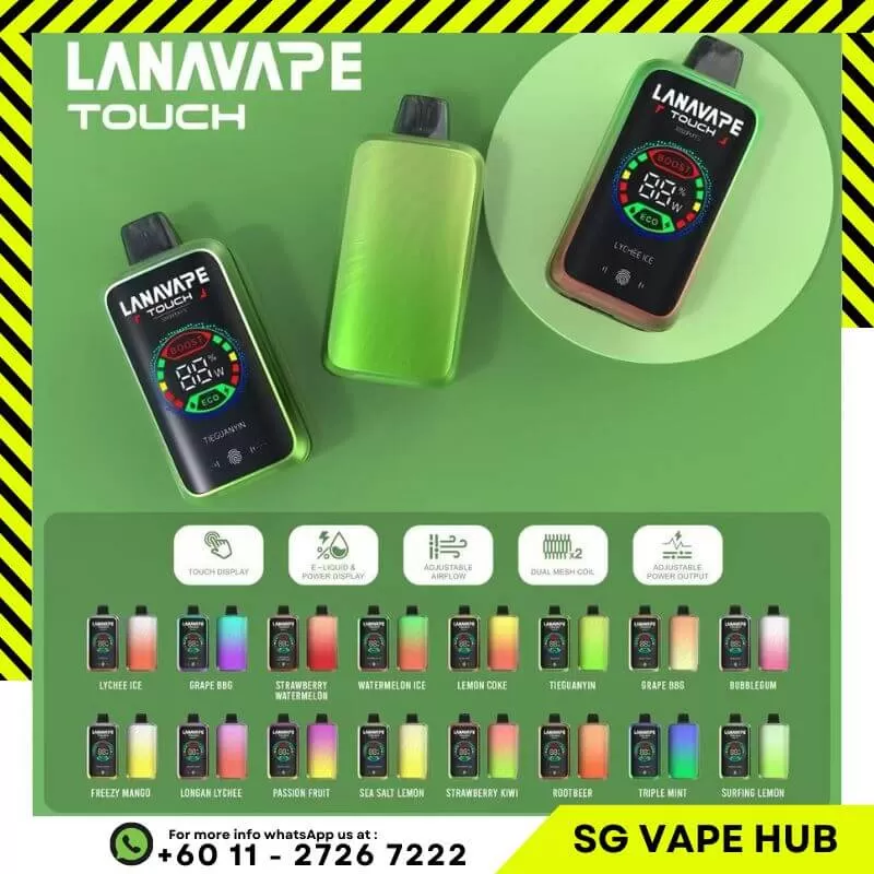LANA TOUCH 32000 Puffs - Longan Lychee - Sgvapeshubsafety - Image 2