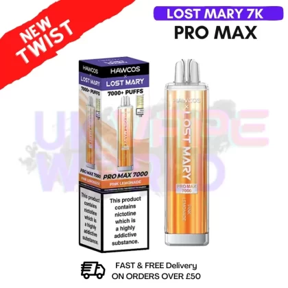 Pink Lemonade Lost Mary 7K 7000 Puff Pro Max Bar