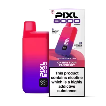 Pixl 8000 Prefilled Pod Kit Cherry Sour Raspberry - Nicotine Strength#20mg