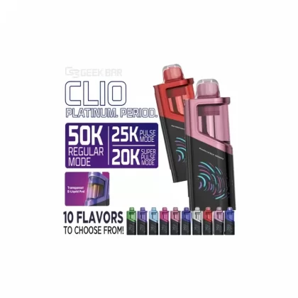 Geek Bar CLIO Platinum 50K POD Dual Mesh Disposable Vape - Bangvapeaustralia