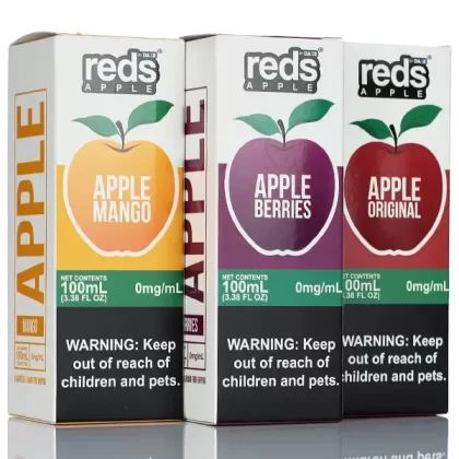 7 Daze Reds Apple - No Nicotine Vape Juice - 100ml - 7obacco
