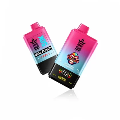 Bang King 50K Vape Double Flavor Disposable EU Warehouse - Watermelon Ice & Blueberry Mint, Watermelon & Blueberry Cherry; 2-nicotine