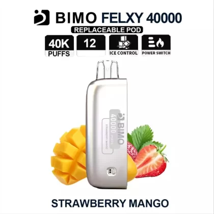 BIMO Felxy 40000 Pod – Strawberry Mango - Ozvapeone (EE88BF)