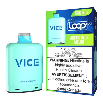 STLTH Loop Max x Vice E-Liquid Pod Pack - Arctic Blue Melon 30ml - 20mg/ml