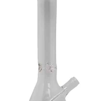 WP 176 Beaker – 16″ Clear Glass One-Tone Beaker Water Pipe 5 mm