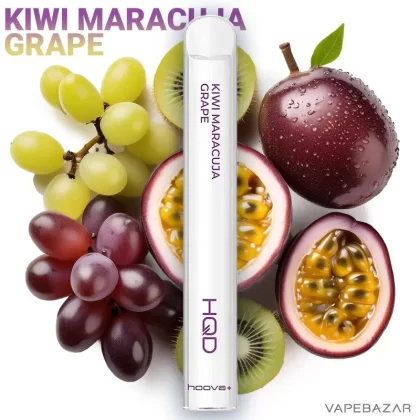 HQD Hoova + Einweg E-Zigarette – Kiwi Maracuja Grape - 20mg/ml / 2ml / Kiwi, Maracuja, Grape