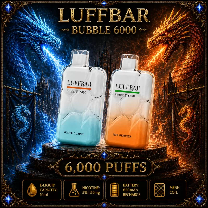 LUFFBAR Bubble 6000 - Butterbean (BLK Series)
