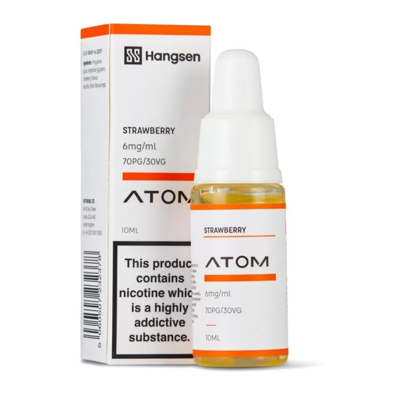 Strawberry E-Liquid Atom Series by Hangsen (10ml) - 6mg