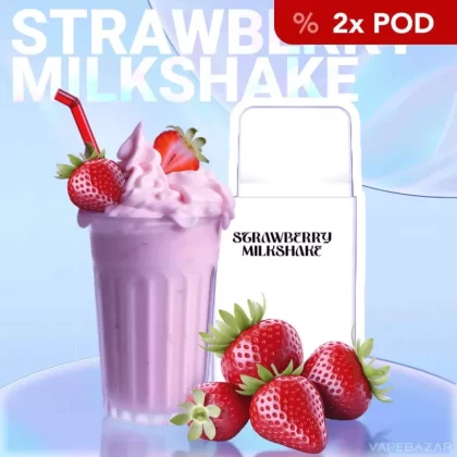 La Fume Cuatro – Strawberry Milkshake – Prefilled Liquid Pod – 2er Pack - Nikotin-Benzoat / 2-isopropyl-N,2,3 -trimethylbutyramide / Propylenglykol / Glycerin / La Fume / 20mg/ml