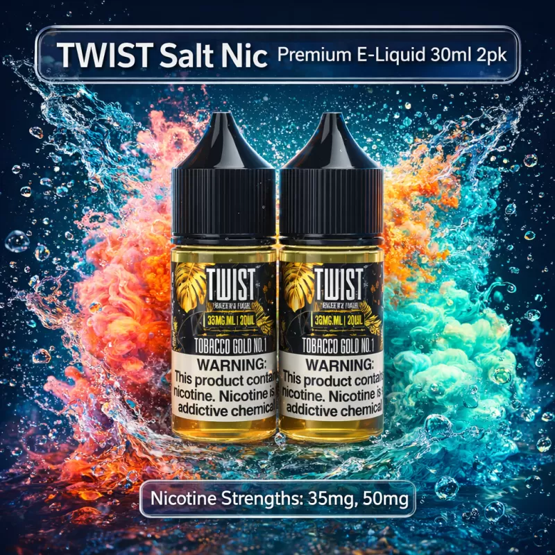 TWIST Salt Nic Premium E-Liquid 30ml 2pk - Rainbow No. 1 / 50mg - Vapeciga