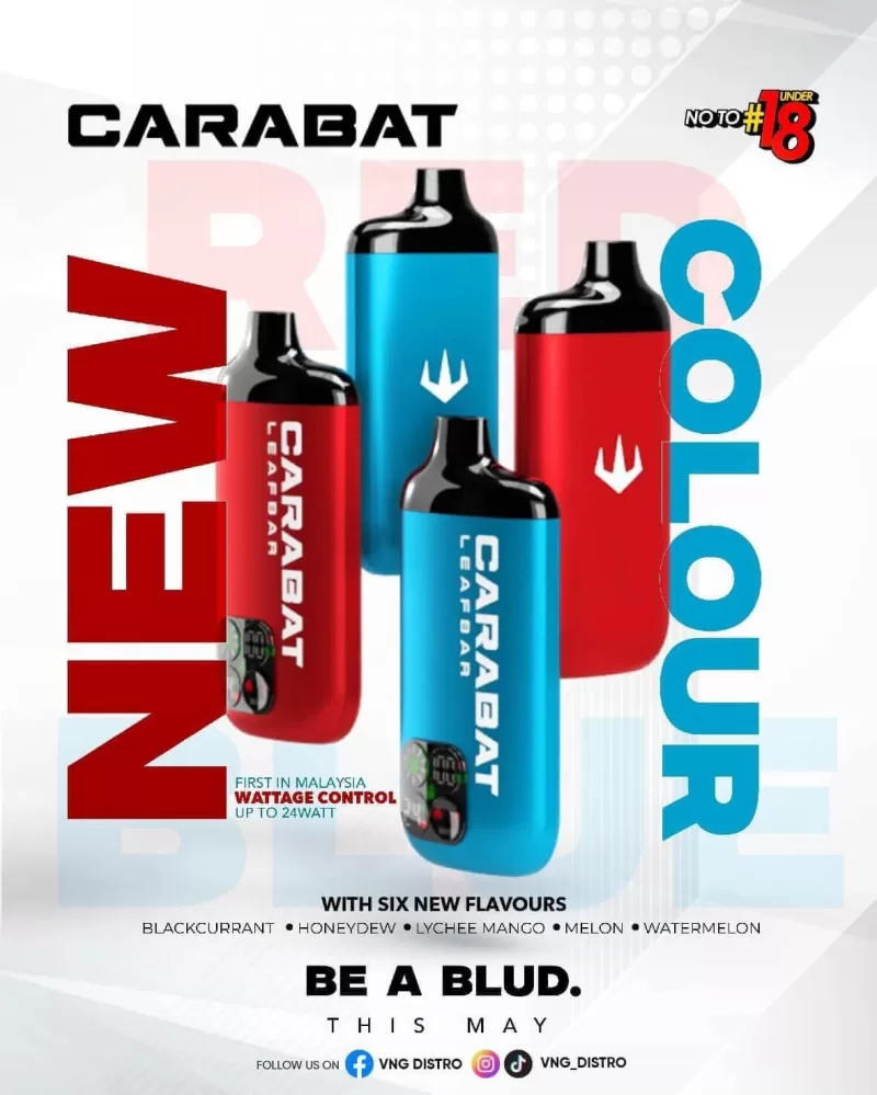 Carabat Leafbar 15000 Puffs - Starter Kit (Device + Cartridge) / Blackcurrant Lychee - Image 2