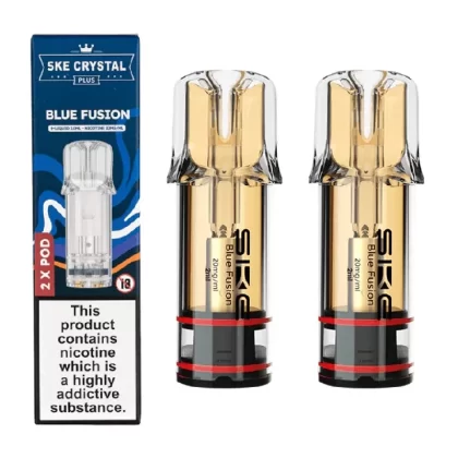 SKE Crystal Plus Prefilled Pods - Flavour#Blue Fusion>Blue Razz Lemonade>Blueberry Cherry Blackberry>Blueberry Raspberry>Blueberry Sour Raspberry>Cherry Ice>Cherry Strawberry Raspberry>Cotto