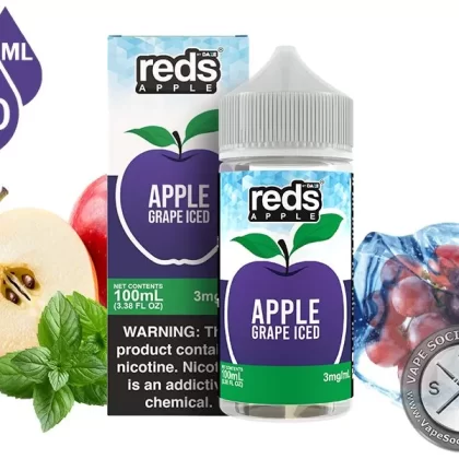 Grape Iced Reds Apple 7 Daze 100ml