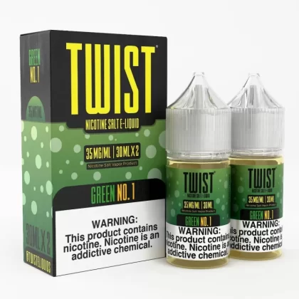 Twist e-Liquids Salt Green No. 1 eJuice - 60mL (2x30mL); Vape Product, Vape Product; Twist eLiquids (A6CB91)
