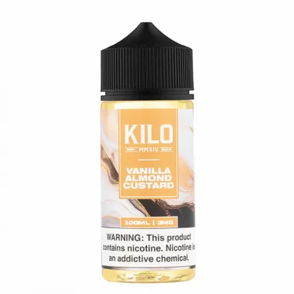 Kilo Vanilla Almond Custard Dessert Vape Juice 100mL 70% VG