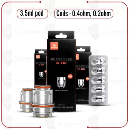 GeekVape Zeus/Z Mesh Replacement Coil – 5PK - Z2 0.2 Ohms (70W–80W), Z 0.25 Ohm (45W–57W) (1169EA)