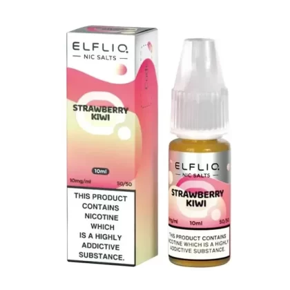 STRAWBERRY KIWI NICOTINE SALT E-LIQUID BY ELFLIQ – ELFBAR