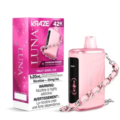 Kraze Luna Disposable Vape – 42K Puffs – Fruit Jewel Ice