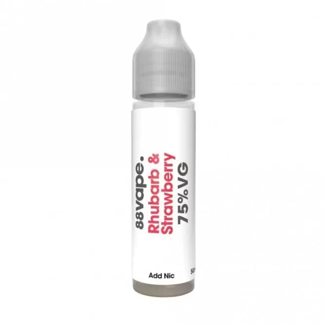 Rhubarb & Strawberry Shortfill E-Liquid by 88vape (50ml) - 0mg